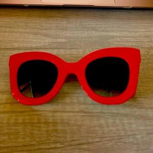 new Celine womens red sunglasses